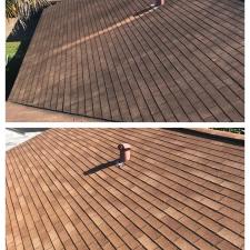 Soft wash roof cleaning